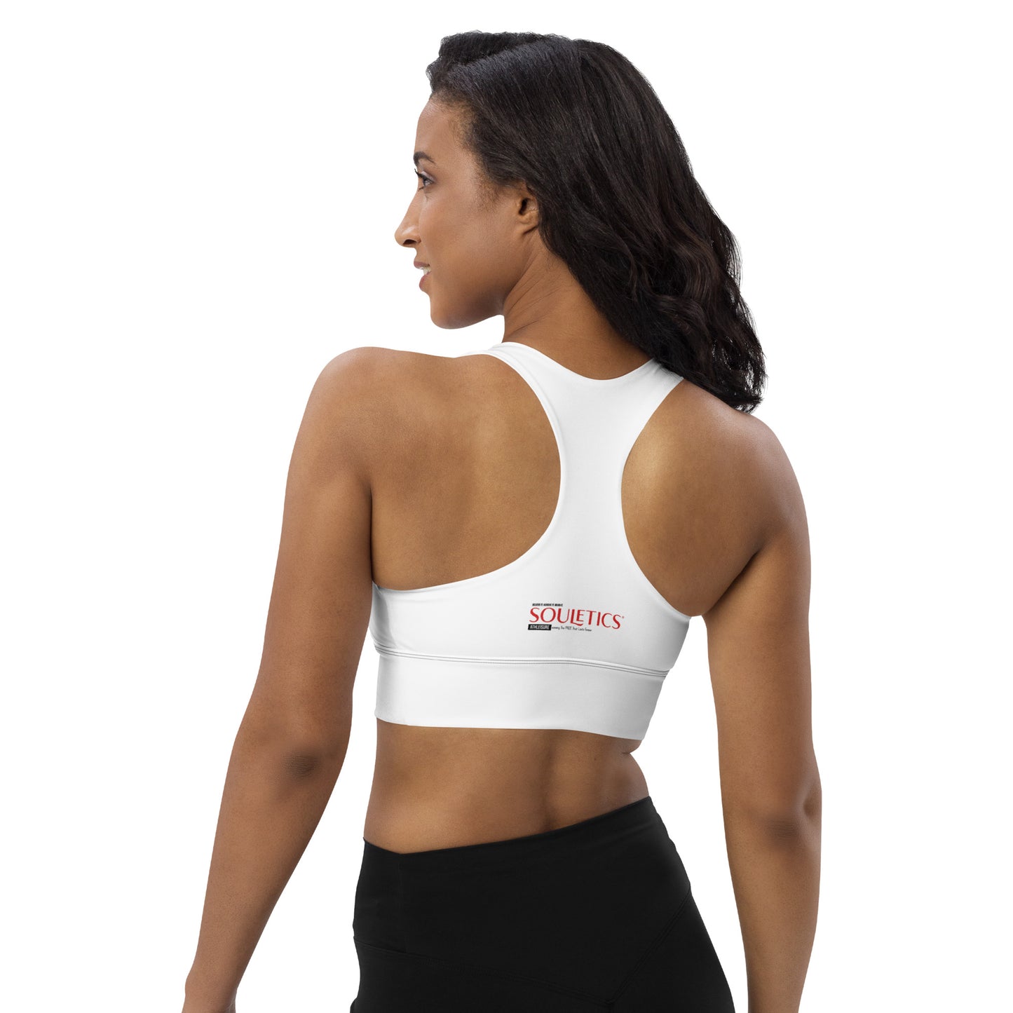 White Flower Sports Bra - Souletics®