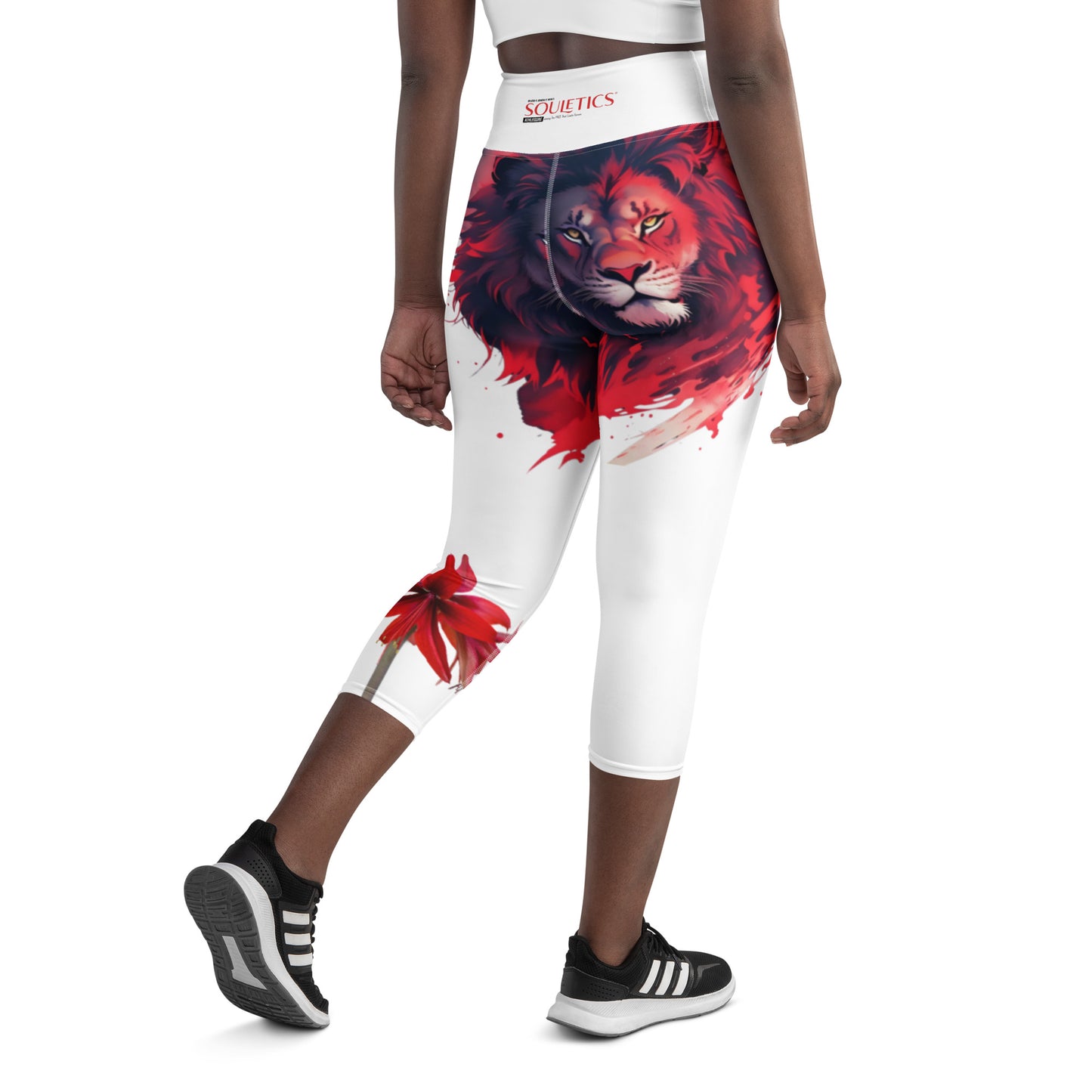 Souletics® Womens Red Lion Yoga Capri Leggings