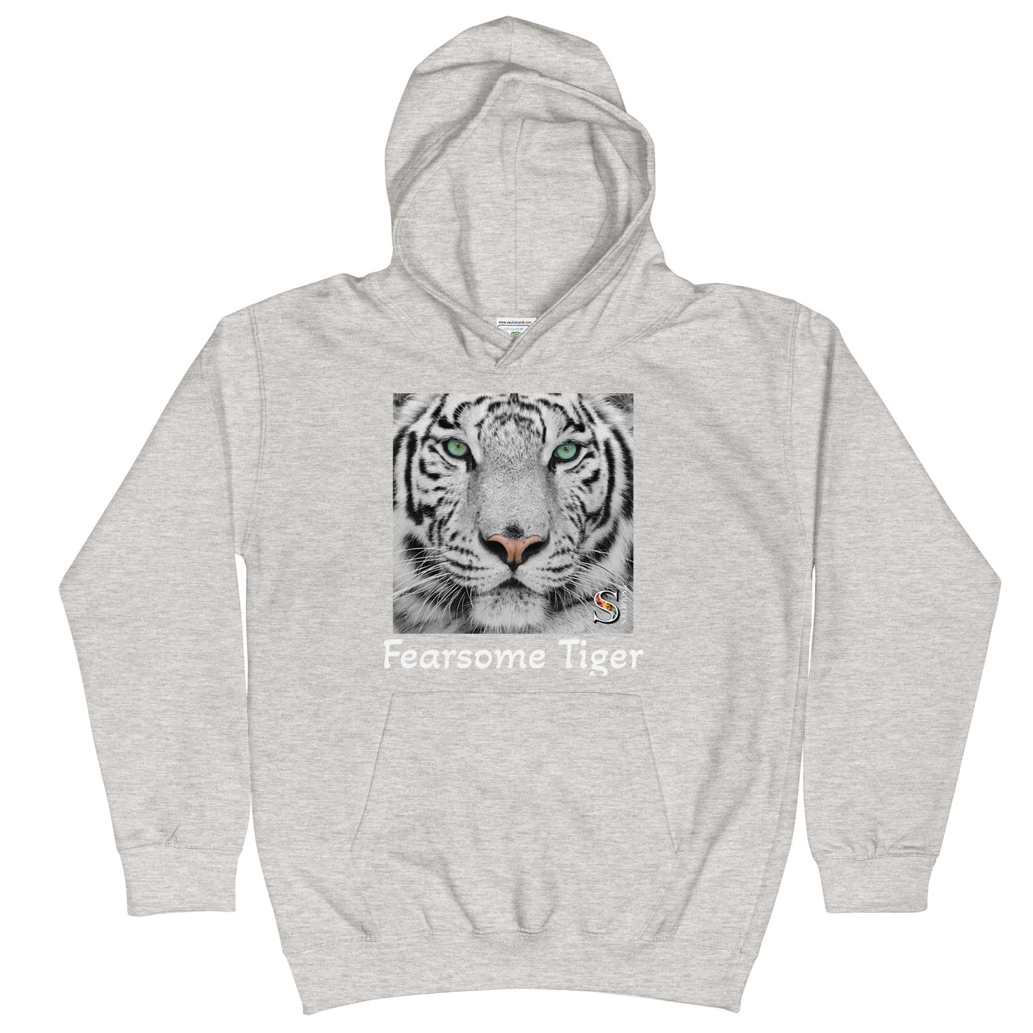 Fearsome Tiger by Gigi Kids Hoodie