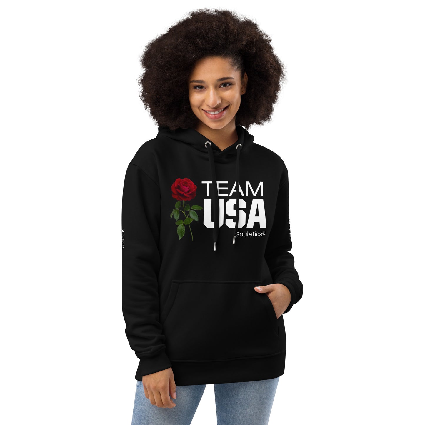 Premium Team USA White Logo Hoodie - Souletics®