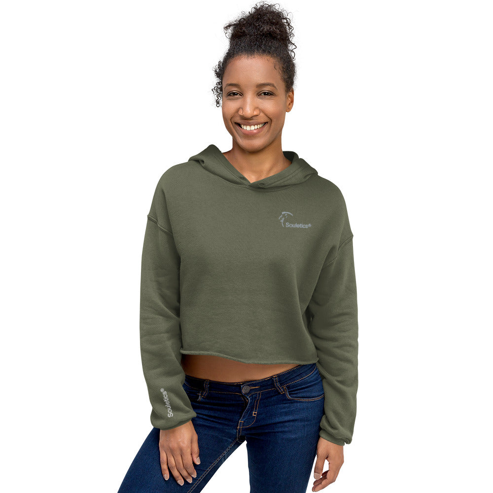 "Doing Work" Crop Hoodie - Souletics® Womens