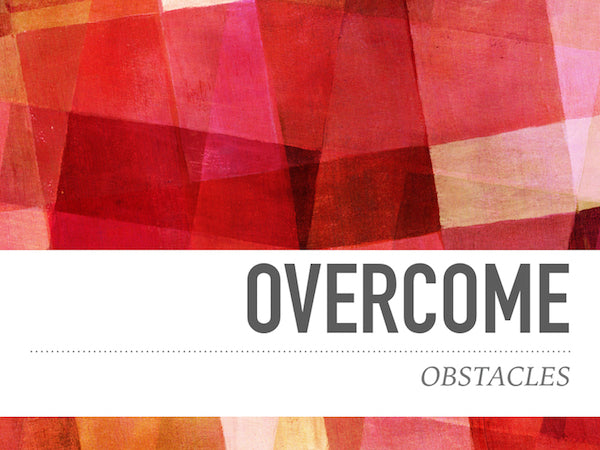 overcome obstacles red image