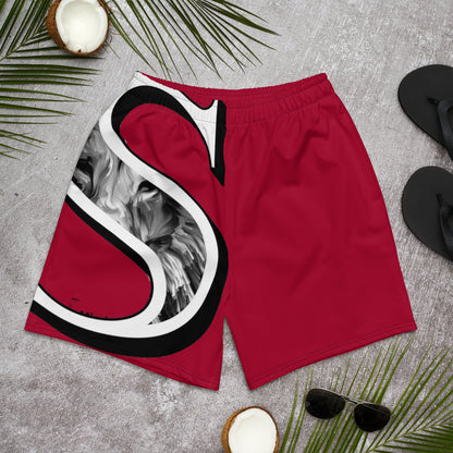 Souletics® Maroon Men's Athletic Shorts - Clothing
