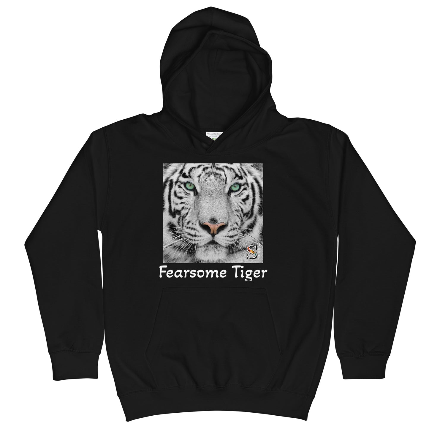 Fearsome Tiger by Gigi Kids Hoodie