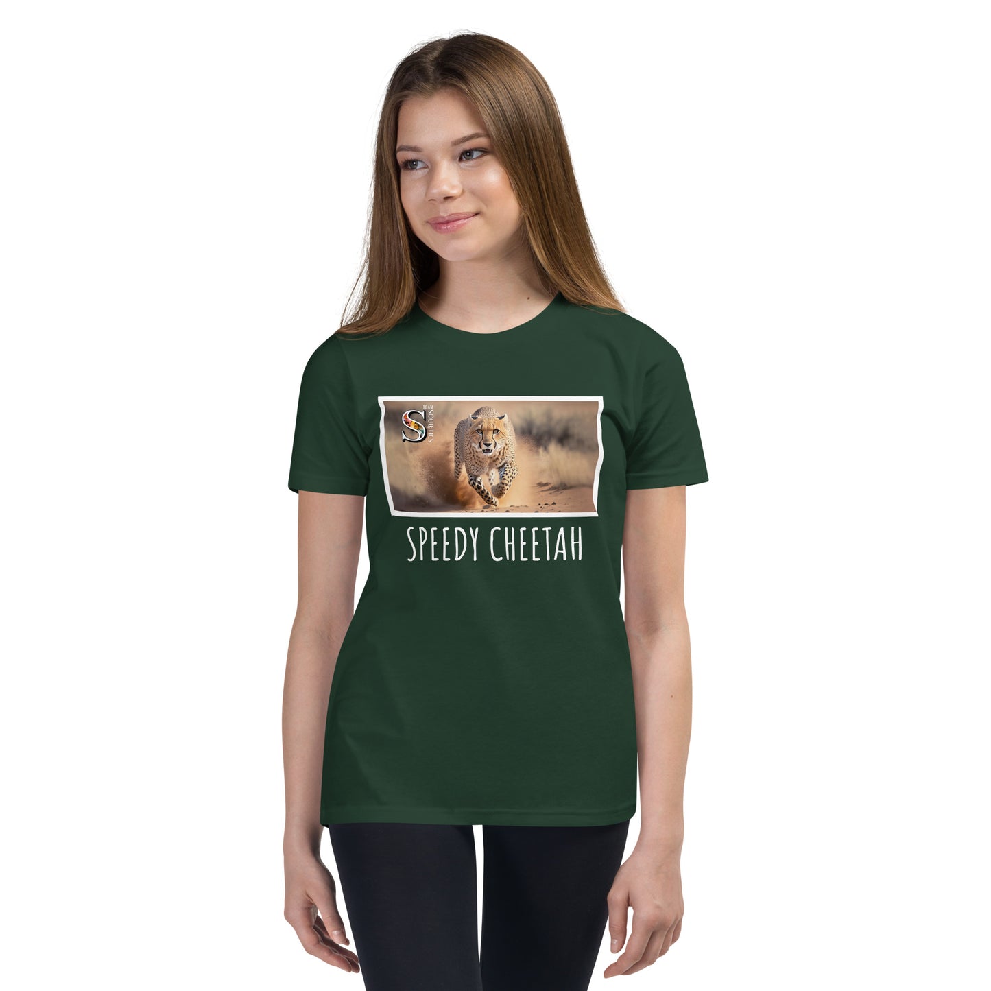 Speedy Cheetah by Lola Youth Short Sleeve T-Shirt