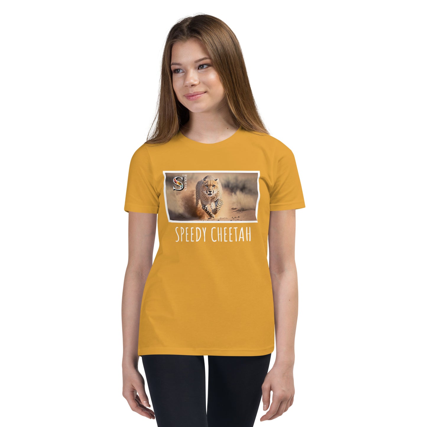 Speedy Cheetah by Lola Youth Short Sleeve T-Shirt